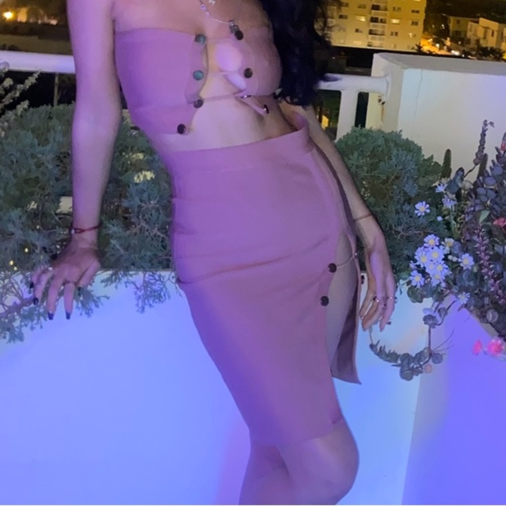 Two piece pink set